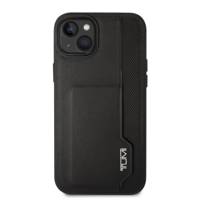 iPhone 14 black TUMI Leather W/ Vertical Card Slot nugarėlė 2