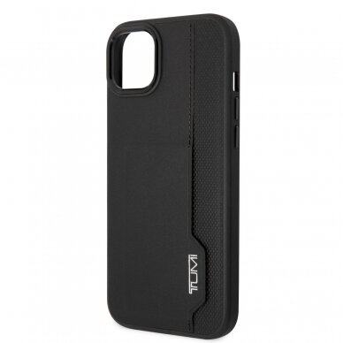 iPhone 14 black TUMI Leather W/ Vertical Card Slot nugarėlė 5