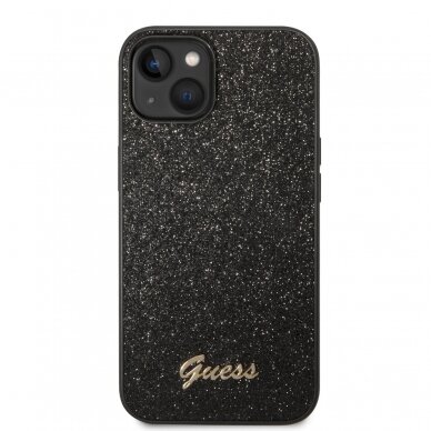 iPhone 14/13 juoda glitter GUESS nugarėlė GUHCP14SHGGSHK 2