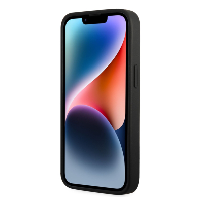 iPhone 14/13 juoda glitter KARL LAGERFELD nugarėlė KLHCP14SGFKPK 1