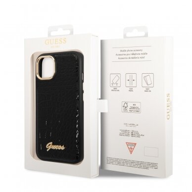 iPhone 14/13 juoda GUESS nugarėlė GUHCP14SHGCRHK 7