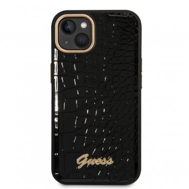 iPhone 14/13 juoda GUESS nugarėlė GUHCP14SHGCRHK 3