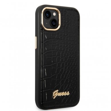 iPhone 14/13 juoda GUESS nugarėlė GUHCP14SHGCRHK 4
