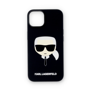 iPhone 14/13 juoda KARL LAGERFELD nugarėlė KLHCP14SSLKHBK