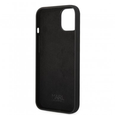 iPhone 14/13 juoda KARL LAGERFELD nugarėlė KLHCP14SSRSGRCK 6