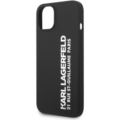iPhone 14/13 juoda KARL LAGERFELD nugarėlė KLHCP14SSRSGVTK 3