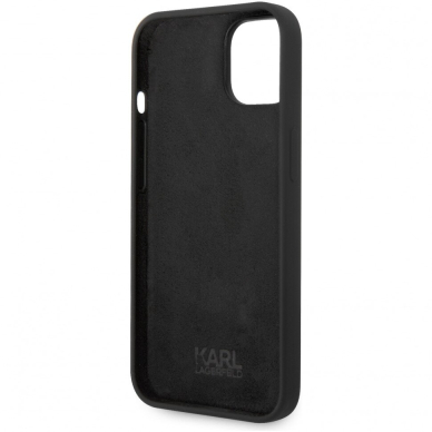 iPhone 14/13 juoda KARL LAGERFELD nugarėlė KLHCP14SSRSGVTK 2