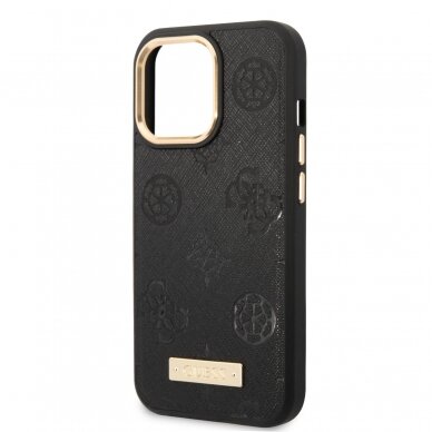 iPhone 14/13 juoda Magsafe GUESS nugarėlė GUHMP14SSAPSTK 2