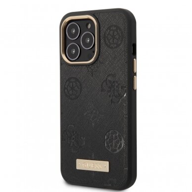 iPhone 14/13 juoda Magsafe GUESS nugarėlė GUHMP14SSAPSTK 4