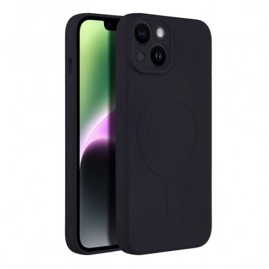 iPhone 14 juoda MagSilicone nugarėlė 1