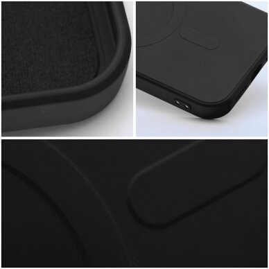 iPhone 14 juoda MagSilicone nugarėlė 10