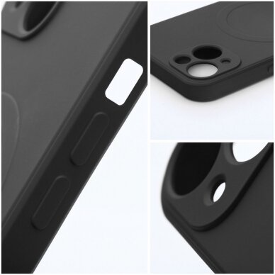 iPhone 14 juoda MagSilicone nugarėlė 9