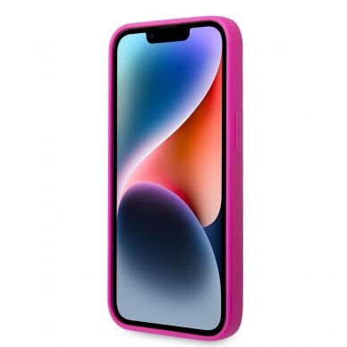 iPhone 14/13 neo rožinė GUESS nugarėlė GUHCP14SSLSMF 1