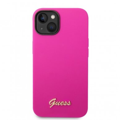 iPhone 14/13 neo rožinė GUESS nugarėlė GUHCP14SSLSMF 3
