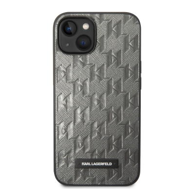 iPhone 14/13 pilka KARL LAGERFELD nugarėlė KLHCP14SSAKLHPG 3