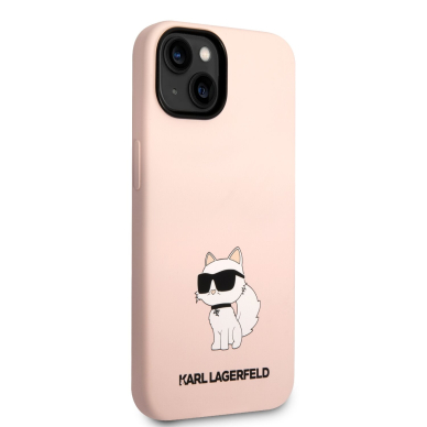 iPhone 14/13 pink NFT Liquid Silicone KARL LAGERFELD nugarėlė 4