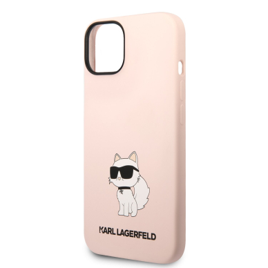 iPhone 14/13 pink NFT Liquid Silicone KARL LAGERFELD nugarėlė 5