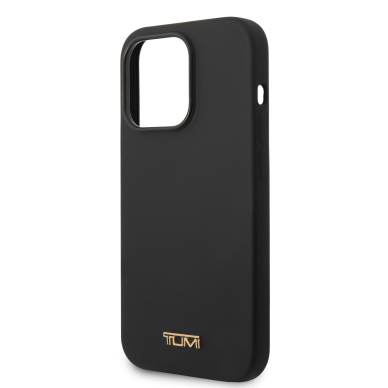 iPhone 14 PLUS black Magsafe TUMI Liquid Silicone nugarėlė 5