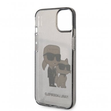 iPhone 14 PLUS black NFT IML Glitter KARL LAGERFELD nugarėlė 6
