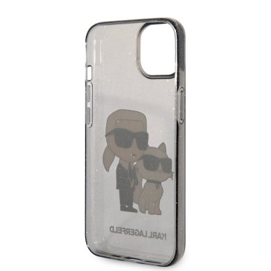 iPhone 14 PLUS black NFT IML Glitter KARL LAGERFELD nugarėlė 6
