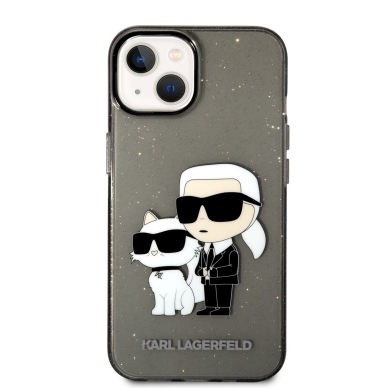 iPhone 14 PLUS black NFT IML Glitter KARL LAGERFELD nugarėlė 2