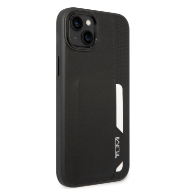 iPhone 14 PLUS black TUMI Leather W/ Vertical Card Slot nugarėlė 4