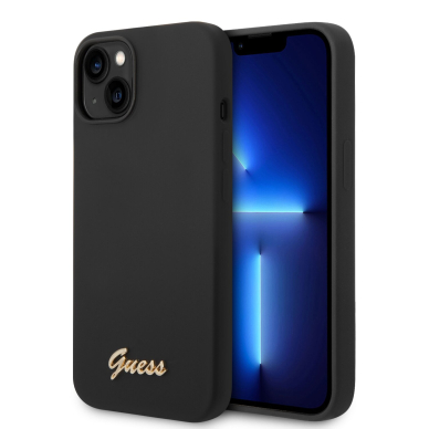 iPhone 14 PLUS juoda GUESS nugarėlė GUHCP14MSLSMK iPhone 14 PLUS juoda GUESS nugarėlė GUHCP14MSLSMK