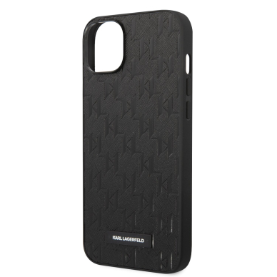 iPhone 14 PLUS juoda KARL LAGERFELD nugarėlė KLHCP14MSAKLHPK 5