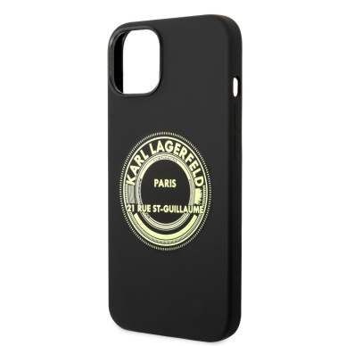 iPhone 14 PLUS juoda KARL LAGERFELD nugarėlė KLHCP14MSRSGRCK 5