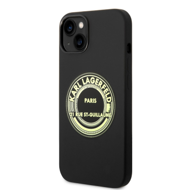 iPhone 14 PLUS juoda KARL LAGERFELD nugarėlė KLHCP14MSRSGRCK 3