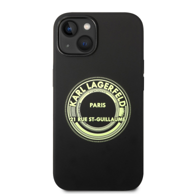 iPhone 14 PLUS juoda KARL LAGERFELD nugarėlė KLHCP14MSRSGRCK 2
