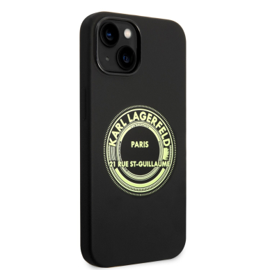 iPhone 14 PLUS juoda KARL LAGERFELD nugarėlė KLHCP14MSRSGRCK 4