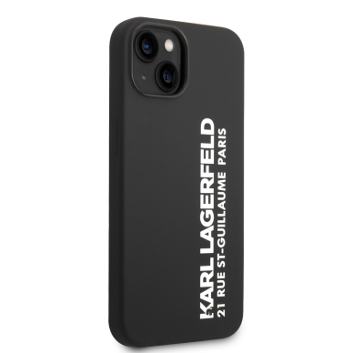 iPhone 14 PLUS juoda KARL LAGERFELD nugarėlė KLHCP14MSRSGVTK 4