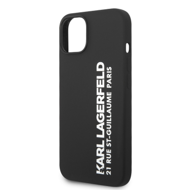 iPhone 14 PLUS juoda KARL LAGERFELD nugarėlė KLHCP14MSRSGVTK 5