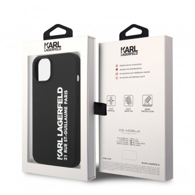 iPhone 14 PLUS juoda KARL LAGERFELD nugarėlė KLHCP14MSRSGVTK 7
