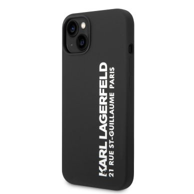 iPhone 14 PLUS juoda KARL LAGERFELD nugarėlė KLHCP14MSRSGVTK 3