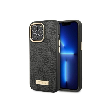 iPhone 14 PLUS juoda Magsafe GUESS nugarėlė GUHMP14MU4GPRK