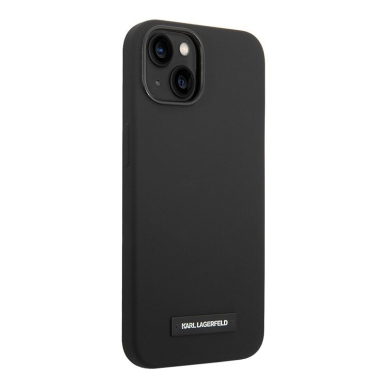 iPhone 14 PLUS juoda Magsafe KARL LAGERFELD nugarėlė KLHMP14MSLMP1K