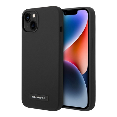 iPhone 14 PLUS juoda Magsafe KARL LAGERFELD nugarėlė KLHMP14MSLMP1K 3