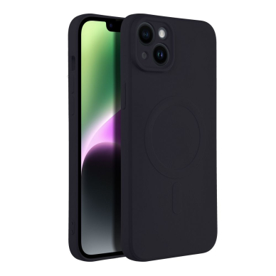 iPhone 14 PLUS juoda MagSilicone nugarėlė 1