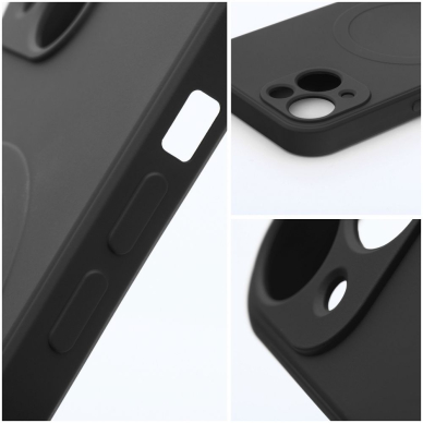iPhone 14 PLUS juoda MagSilicone nugarėlė 8