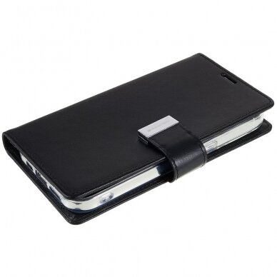 iPhone 14 PLUS juodas MERCURY RICH DIARY dėklas 4