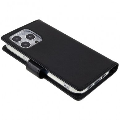 iPhone 14 PLUS juodas MERCURY RICH DIARY dėklas 5