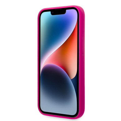 iPhone 14 PLUS neo rožinė KARL LAGERFELD nugarėlė KLHCP14MSRSGVTF 1