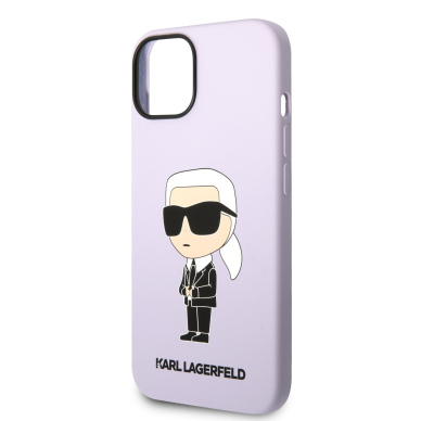 iPhone 14 PLUS purple NFT Liquid Silicone KARL LAGERFELD nugarėlė 5