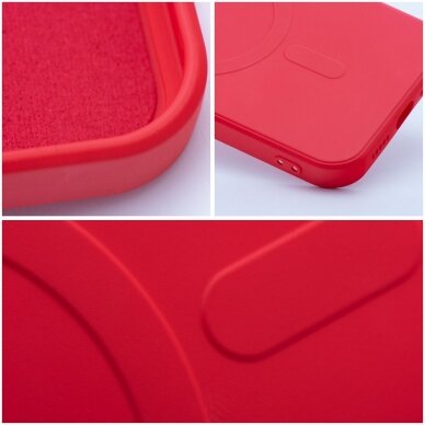 iPhone 14 PLUS raudona MagSilicone nugarėlė 10