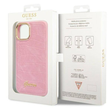iPhone 14 PLUS rožinė GUESS nugarėlė GUHCP14MHGCRHP 5