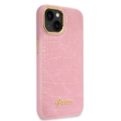 iPhone 14 PLUS rožinė GUESS nugarėlė GUHCP14MHGCRHP 2