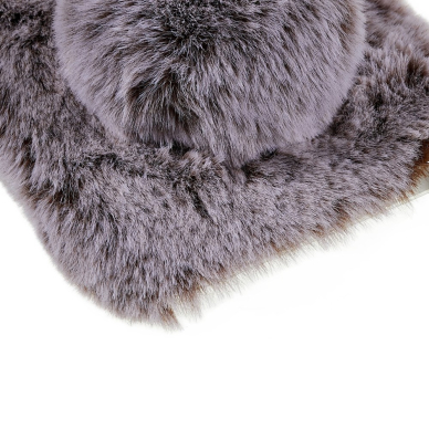 iPhone 14 PLUS brown nugarėlė Fluffy rabbit 4