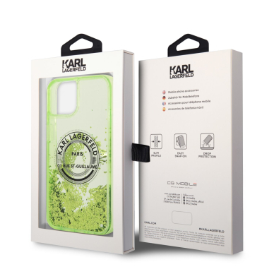 iPhone 14 PLUS salotinė water KARL LAGERFELD nugarėlė KLHCP14MLCRSGRN 7